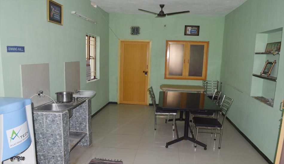 Dining hall at TNG Senior Citizens Home